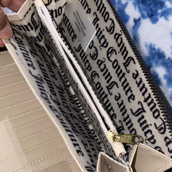 Juicy Couture Black and Pink Rose Wallet NEW - Picture 5 of 5